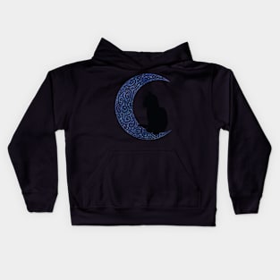 Moon and Cat Kids Hoodie